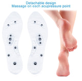 Unisex Magnetic Massage Insoles Foot Acupressure Shoe Pads