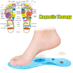 Unisex Magnetic Massage Insoles Foot Acupressure Shoe Pads