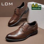 Swallowtail Brock leather shoes(6.5CM increase and free shipping)