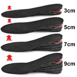 Height Increase 1'' to 4'' inches Shoe Insoles 4 Layers  (fit all size)
